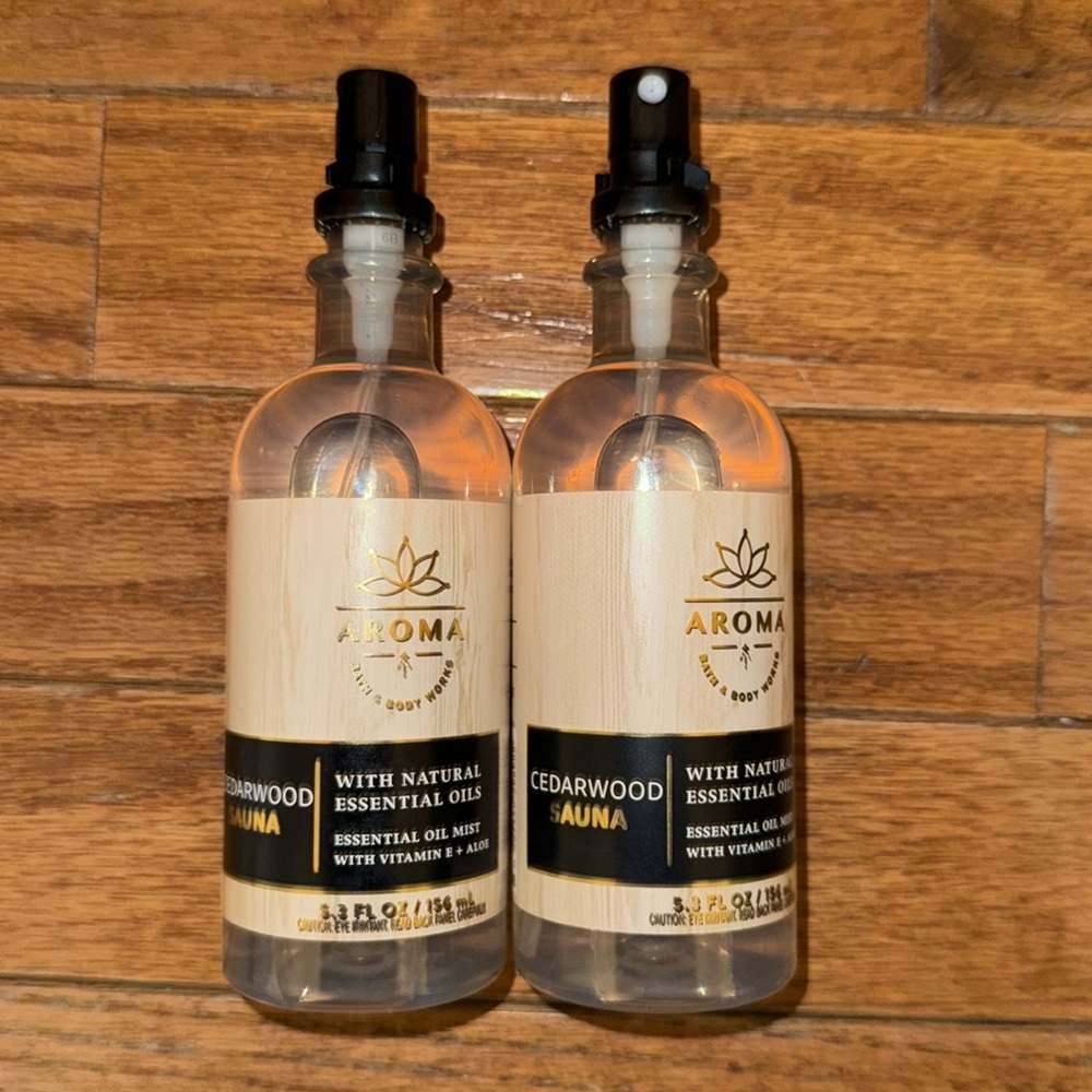 BBW AROMATHERAPY BODY WASH 2pc set Cedarwood Sauna
